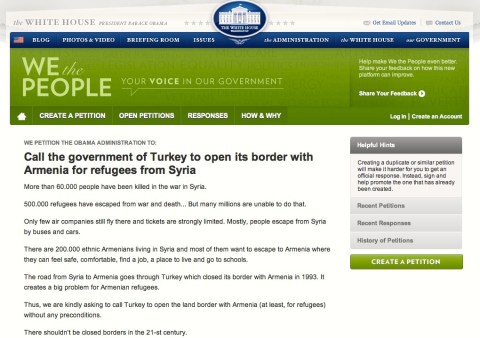 WH Petition_Syrian-Arm_01.11.13