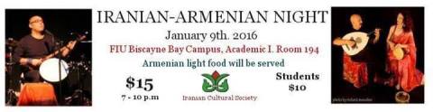 Iranian-Armenian Night 6 Jan. 2016